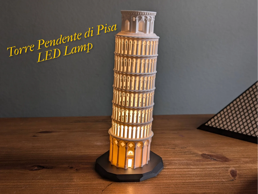 Leaning Tower of Pisa Styled LED LAMP